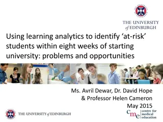 Leveraging Learning Analytics to Enhance Early Student Intervention