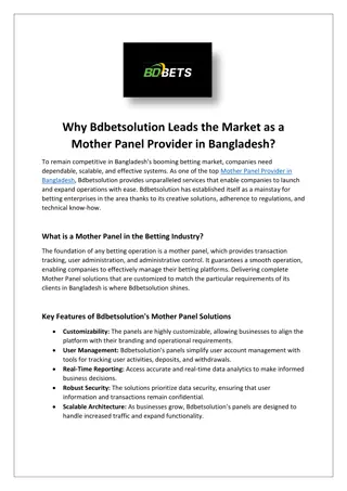 Mother Panel Provider in Bangladesh