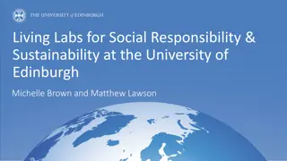 Living Labs for Social Responsibility & Sustainability at University of Edinburgh