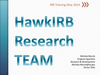 IRB Training Requirements for Research Team Members at VA Facilities