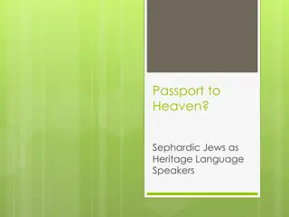 Exploring Spanish Citizenship for Sephardic Jews: Language and Culture Requirements