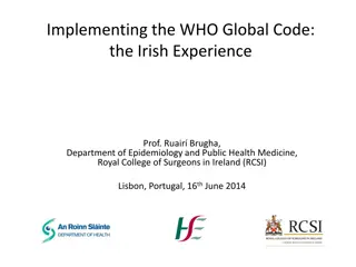 Implementing the WHO Global Code: The Irish Experience