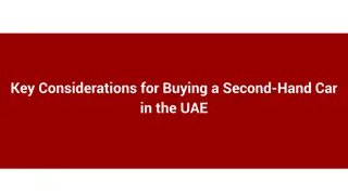 Key Considerations for Buying a Second-Hand Car in the UAE