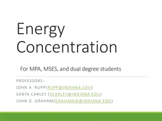 Energy Concentration Program Overview for MPA, MSES, and Dual Degree Students at Indiana University