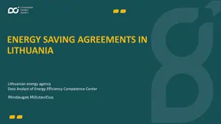 Energy Saving Agreements in Lithuania: Legal Framework and Targets