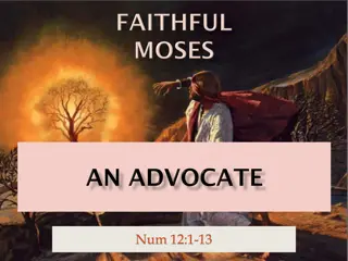 Walking With God - Lessons from Moses' Advocacy