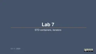 STD Containers and Iterators in C++ Programming