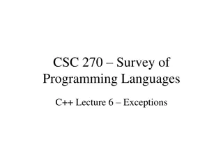 Overview of Exception Handling in C++ Programming