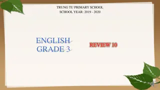 English Grade 3 Review 2019-2020: Trung Tu Primary School Activities