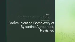 Communication Complexity in Byzantine Agreement Research