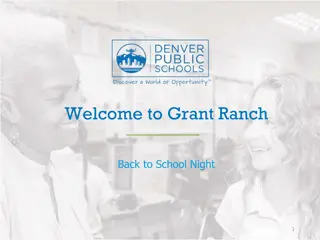 Grant Ranch Back to School Night Agenda and Information