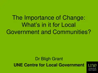 The Importance of Change for Local Government and Communities