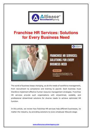 Franchise HR Services - Solutions for Every Business Need