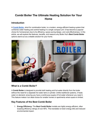 Combi Boiler_ The Ultimate Heating Solution for Your Home