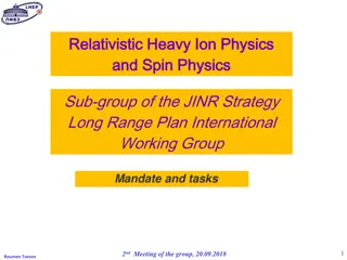 Relativistic Heavy-Ion and Spin Physics Sub-group Mandate and Tasks