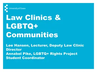 Promoting Legal Rights and Services for LGBTQ+ Communities