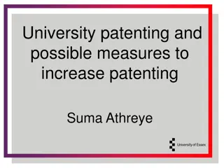 Understanding University Patenting and Knowledge Transfer Channels