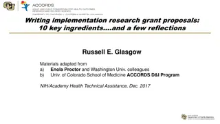 Key Ingredients for Writing Competitive D&I Grant Proposals