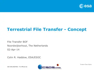 Terrestrial File Transfer Concept: Design Goals and Protocols