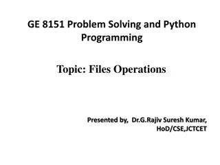 File Operations in Python Programming