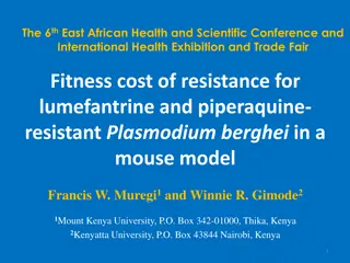 Impact of Resistance on Parasite Fitness in Quinoline-based Antimalarial Drugs