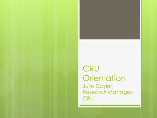 Overview of Clinical Research Unit (CRU) at University of Iowa