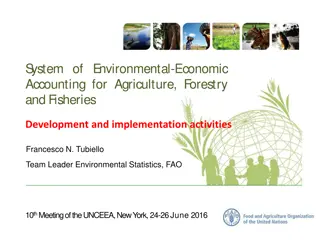 Development of System of Environmental-Economic Accounting for Agriculture, Forestry, and Fisheries