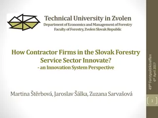 Innovating Contractor Firms in Slovak Forestry Services Sector: An Innovation System Perspective