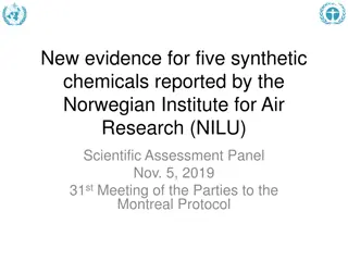 New Evidence for Five Synthetic Chemicals Reported by NILU