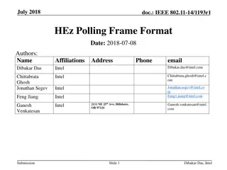 IEEE 802.11-14/1193r1 Polling Frame Format Overview