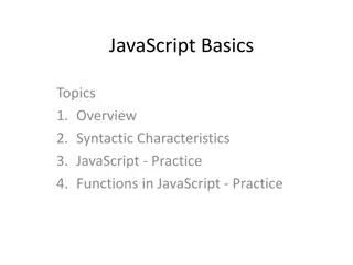 JavaScript Basics