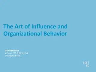 The Art of Influence and Building Relationships in Organizations