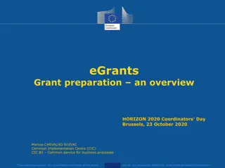 Grant Agreement Preparation Process Overview in HORIZON 2020