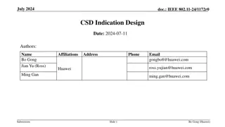 Proposal for IEEE 802.11-24/1172r0 CSD Indication Design