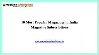 10 Most Popular Magazines in India  Magazine Subscriptions