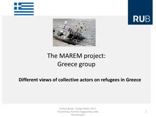 Different Views of Collective Actors on Refugees in Greece