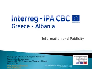 Managing Authority of Interreg IPA CBC Programme for Greece-Albania 2014-2020