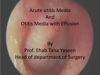 Acute Otitis Media and Otitis Media with Effusion