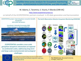 Satellite Time-Series Analysis for Ecosystem Monitoring in ECOPOTENTIAL Project