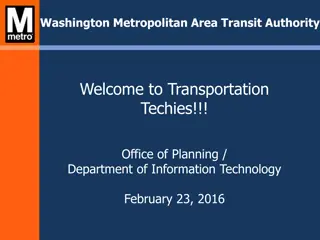 Exploring Washington Metro Transit Authority's API and Developer Community