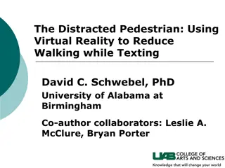 Using Virtual Reality to Reduce Distracted Pedestrian Behavior on College Campuses