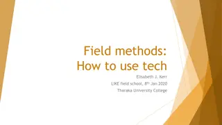 Field Methods: Using Technology in Fieldwork by Elisabeth J. Kerr at Tharaka University College