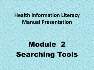 Understanding Searching Tools for Health Professionals