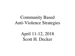 Community-Based Anti-Violence Strategies and Models: Insights and Challenges