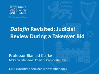 Datafin Revisited: Judicial Review in Takeover Bids