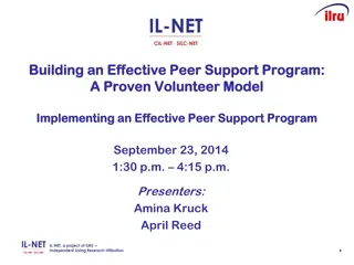 Building an Effective Peer Support Program: Volunteer Model & Recruitment Strategies