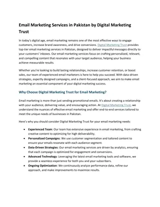 Email Marketing Services in Pakistan