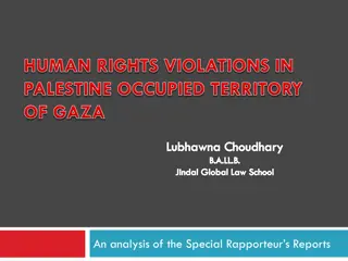 Humanitarian Crisis in Palestine: A Special Rapporteur's Analysis