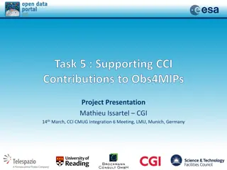 Supporting CCI Contributions to Obs4MIPs Project Overview