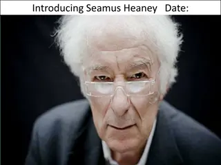 Annotating Seamus Heaney's Poem 